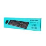 Clavier Logitech+ Souris Sans Fil - TJ-808 - Noir