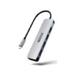 Adaptateur Hub USB C 4 en 1 - Hub USB C vers USB portable avec 4 ports USB 3.0, en aluminium