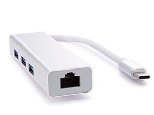 Adaptateur HUB USB C vers 3 Ports USB 3.0 Hub avec un RJ45 1000 Mbps