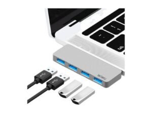 Adaptateur Hub USB C 4 en 1 - Hub USB C vers USB portable avec 4 ports USB 3.0, en aluminium