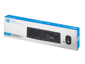 Clavier AZERTY et Souris Sans Fil HP Wireless Combo CS700