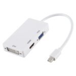 Adaptateur Mini DisplayPort vers HDMI/DVI/VGA