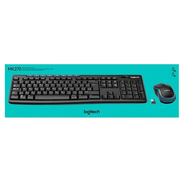 CLAVIER ET SOURIS LOGITECH SANS FIL MK270
