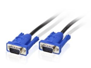 Elle offre une résolution pouvant aller de 640×480 avec 16 couleurs à 256 si l’on baisse la résolution à 320×200. Une résolution que l’on qualifie de « Mode 13h » et qui correspond à celle utilisée au démarrage de l’ordinateur lorsqu’il est en mode sans échec.Entre la fin des années 80 et le début des années 90, ce mode du cable VGA fut incontournable des jeux Il est possible d’utiliser plusieurs moniteurs avec un ordinateur. L'avantage est d’avoir un nombre de pixels supérieur et ainsi d’utiliser par exemple une définition pouvant monter jusqu'à 2 048 × 768 points.