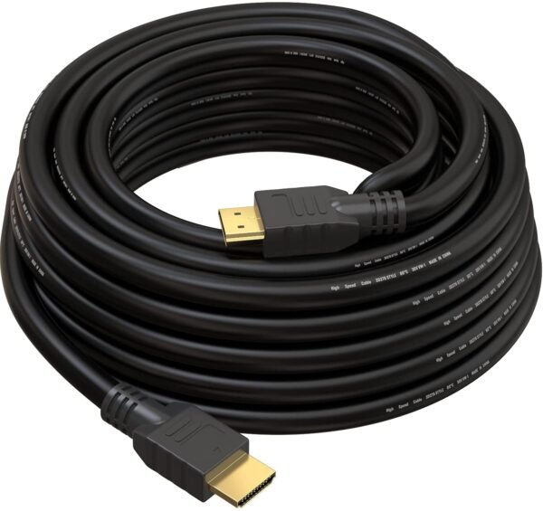 CÂBLE HDMI LIGHTNINGCELL 10M MÈTRE PLAQUÉ OR