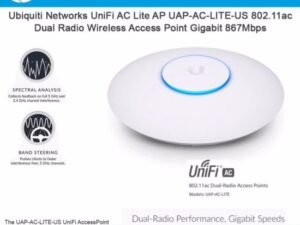Ubiquiti Unifi UAP-AC-LR - Point d'accès intérieur Wi-Fi MIMO A/B/G/N/AC PoE Dual Band 2.4 (450 Mbps) et 5 GHz (867 Mbps)