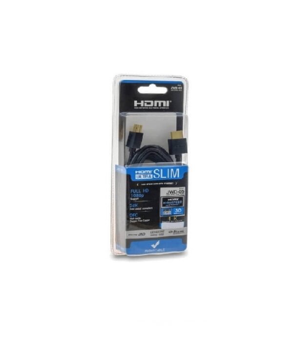 CABLE HDMI ULTRA SLIM HAUTE VITESSE 1.5M JWD-05