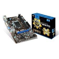 Carte mère MSI H81M-E33 LGA 1150 Intel H81 HDMI SATA 6 Gb/s USB 3.0 Micro ATX Intel