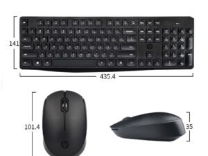 Clavier et Souris HP sans fil CS10 Combo Noir – Image 4