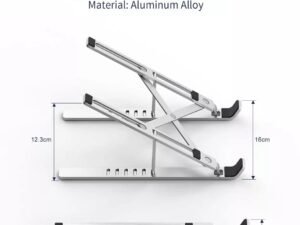 Support d'ordinateur portable S400 durable en aluminium réglable pliant WiWU – Image 4