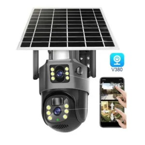 Caméra Solaire AI 2 en 1 Ultra HD 4K