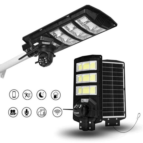 Caméra de Surveillance Autonome Wi-Fi Éclairage LED